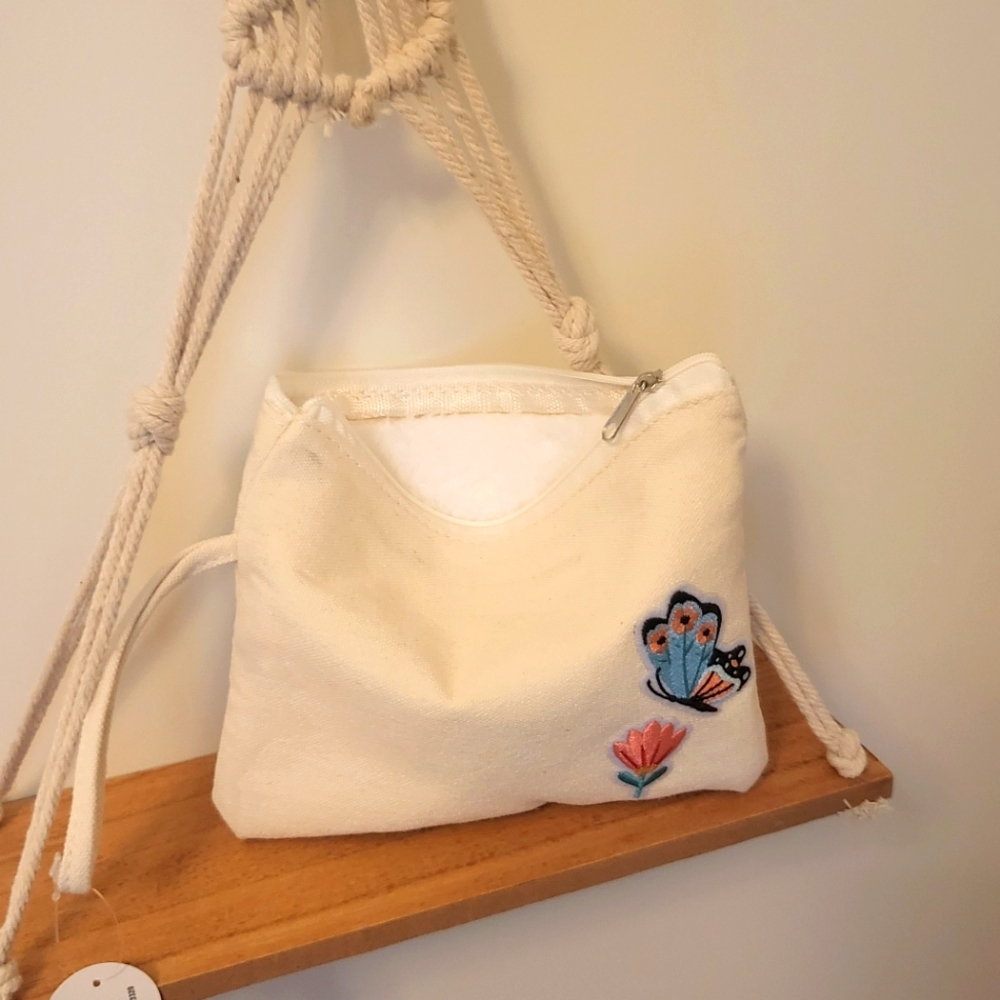 clutch, wristlet, makeup pouch